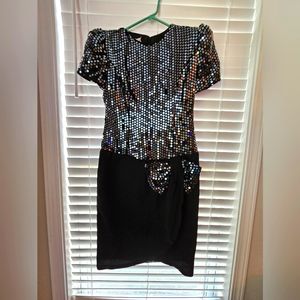 Vintage Opening Night 80s Cocktail Dress; Measurements in Comments